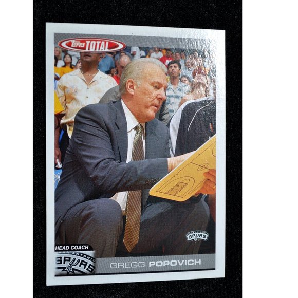 GREGG POPOVICH 2004-05 Topps Total Silver Rookie #411 RC San Antonio Spurs HOF - Picture 1 of 7